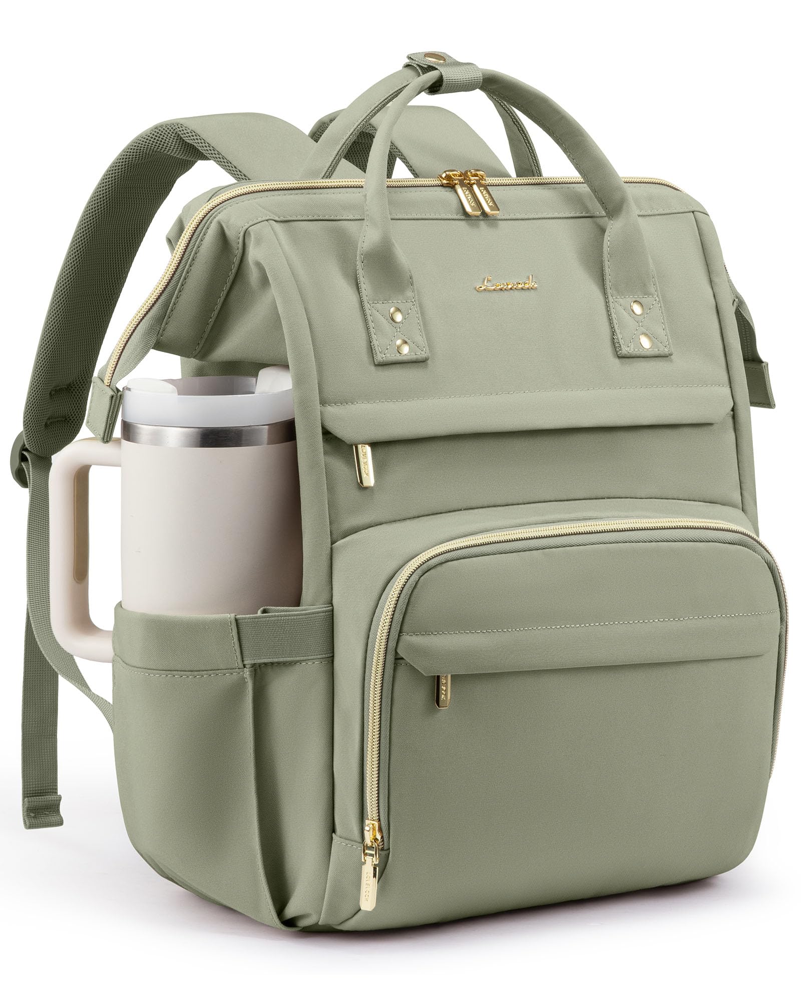 Amazon.com: LOVEVOOK Laptop Backpack for Women with Giant Tumbler